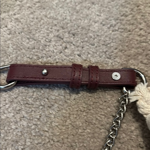 Milanblocks Coral and Burgundy Suede Bag - Picture 12 of 15